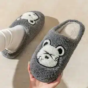 Chaussons peluche homme